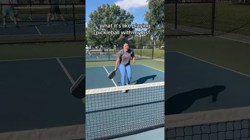 when your bsf is way better than you at pickleball