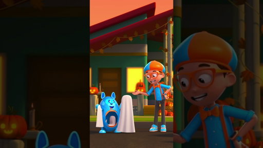 Kids in Ghost Halloween Costumes 🎃 Learn with #Blippi #BlippiWonders #Shorts