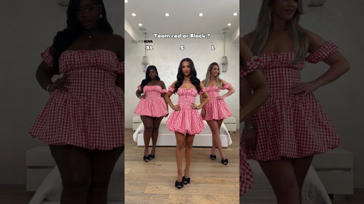 Red or black gingham? Drop your pick ❤️🖤✨