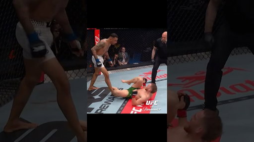 Carlos Prates knocked down Jack with a leg kick! 😮‍💨 #UFCPerth #UFC #UFCIndia