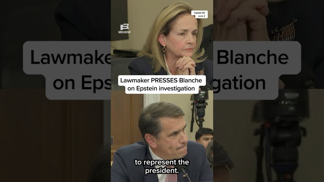 Lawmaker PRESSES Blanche on Epstein investigation
