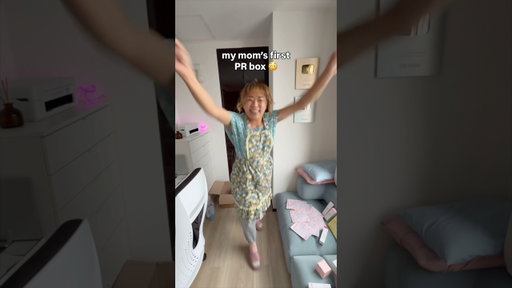 My mom received a PR box 😳😱 #medicube #japan #mama #fathersday #mothersday