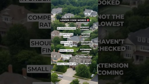 I translated lender code words so you never get lied to again! #lender #moertgage #lo