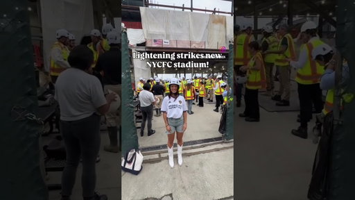 Lightening strikes new nycfc stadium!