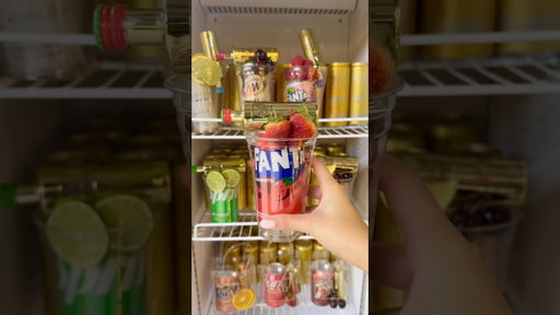 Au Vodka Strawberry Burst + Fanta Strawberry🍓🥤 This combo is so good #auvodka #icecup #icecups