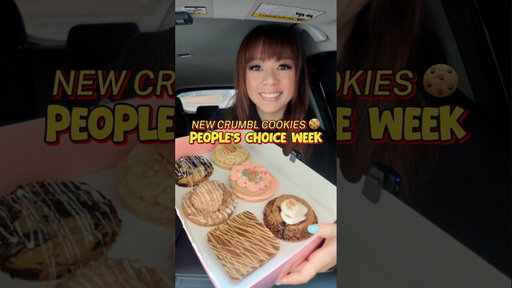 Trying Crumbl’s NEW People’s Choice Cookies 🍪 Which Is Best? #crumblcookies #cookies #foodreview