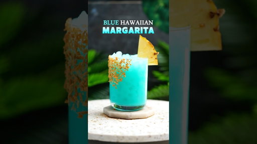 Blue Hawaiian Margarita 💙 #BlueHawaiian#Margarita#SummerCocktails#TequilaCocktail#TropicalDrink