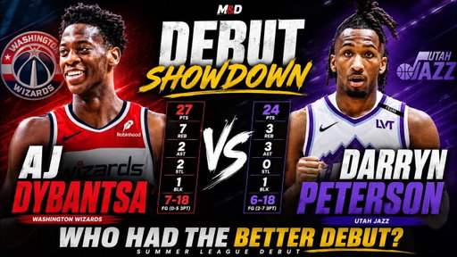 AJ Dybantsa vs Darryn Peterson FULL Highlights No. 1 vs No. 2 Pick Battle in NBA Summer League Debut