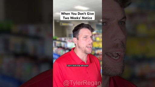 When You Don’t Give Two Weeks’ Notice #job #manager #retail #shorts