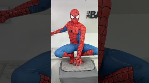 I made a life sized Spiderman CAKE 🍰 #spiderman #cake #brandnewday