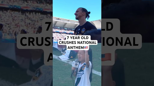 7 Year Old CRUSHES National Anthem in front of Zlatan 🗣️👏