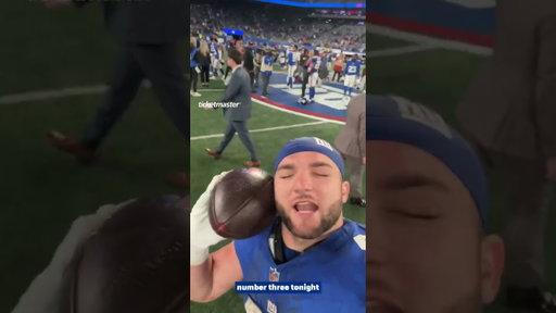 Skatt signing off after his 3 TD game! #shorts #nfl #giants #nygiants