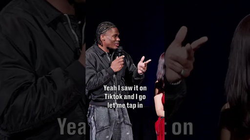 NFL Football Star Crashes A Live Date!