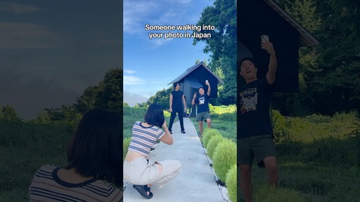 Someone walking into your photo in Japan