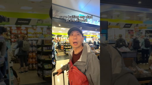 rage baiting my dad at airport #short