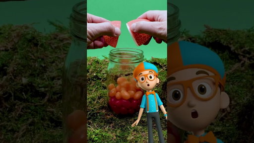 Blippi LOVES Counting COLORFUL Dino Eggs 🦖 #blippi #dinosaur #shorts