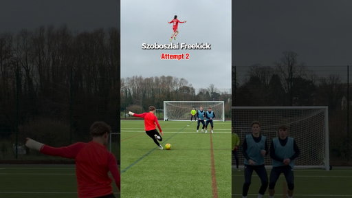 Recreating the Dominik Szoboszlai  SZOBOSTRIKE🚀😱 #freekick #football #soccer #liverpool