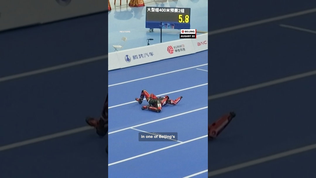 Robot beats Usain Bolt record, then hits a wall