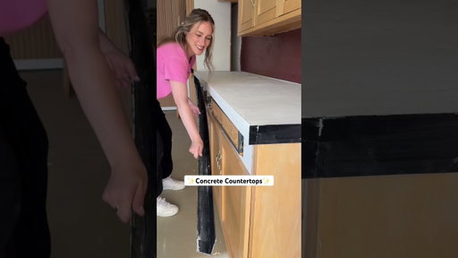 1 row or 2 for tile? #concretecountertops #asmr #diy