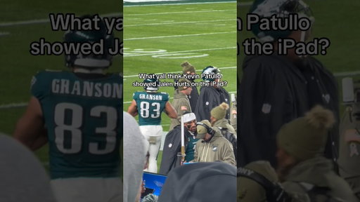 What did Kevin Patullo show Jalen hurts #philadelphiaeagles  #jalenhurts #symonewiththesports