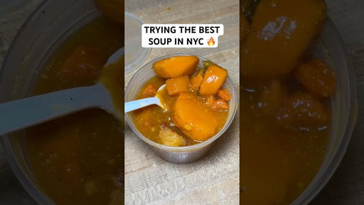 Trying the best soup in NYC #shorts #food #cheapeats #soup