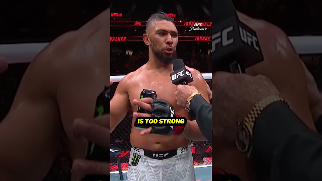 Johnny Walker had to nerf himself before coming to HW 🤣#ufc332