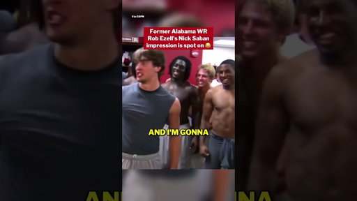 This Nick Saban impersonation is too good 💀