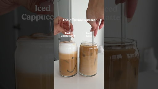 Iced Latte vs. Iced Cappuccino