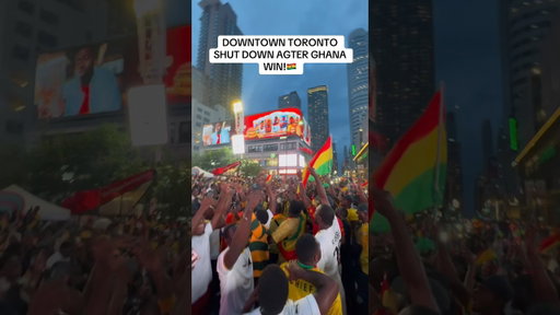 GHANA WIN SHUTS DOWN TORONTO! #worldcup #ghana #toronto #fifaworldcup #footy #canada