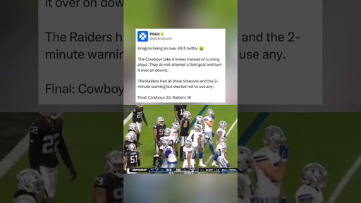 What a ridiculous ending to the Cowboys-Raiders game 🫠