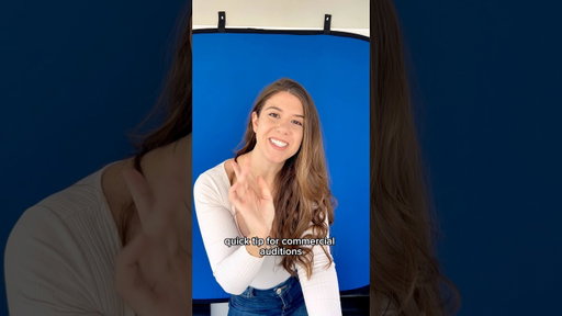 Tip for commercial auditions #commercial #audition #auditiontips #acting #actress