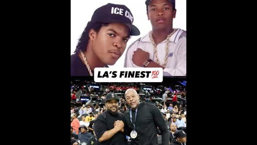 Still holding it down for the West Coast. Iconic reunion between Dr. Dre and Ice Cube 💯 #icecube