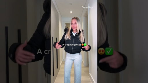 Turning a basic jacket into a cute cropped moment with zero effort 😌✨