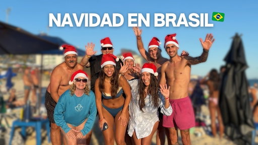 15 DÍAS EN BRASIL | DÍA 5 | Día de playa en Río de Janeiro, cena de navidad y amigo invisible 🇧🇷