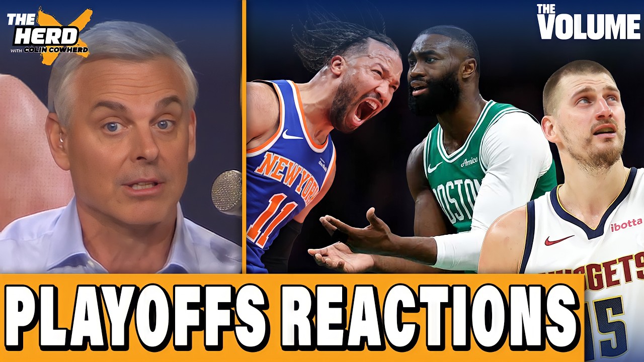 NBA Playoffs REACTIONS: Knicks DESTROY Hawks, Celtics & Nuggets COLLAPSE | Colin Cowherd: THE HERD