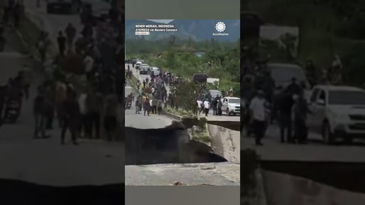 Giant Hole Swallows Road in Seconds!