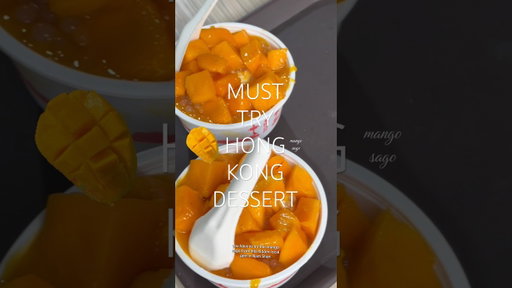 hidden gem mango sago in hongkong #hongkong #hk #mangosago #desserts #hiddengems