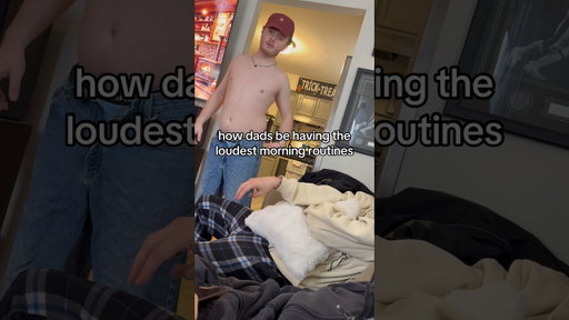 How Dads be having the loudest morning routines 😭😭 #dads #shorts