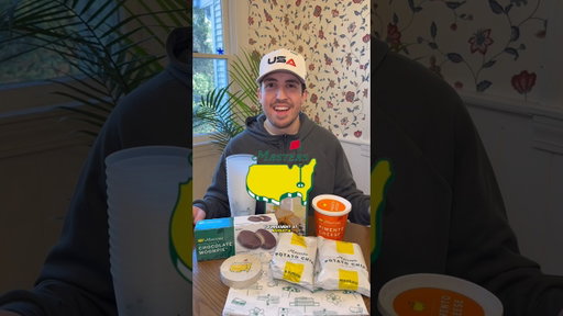 Trying food items from The Masters! ⛳️