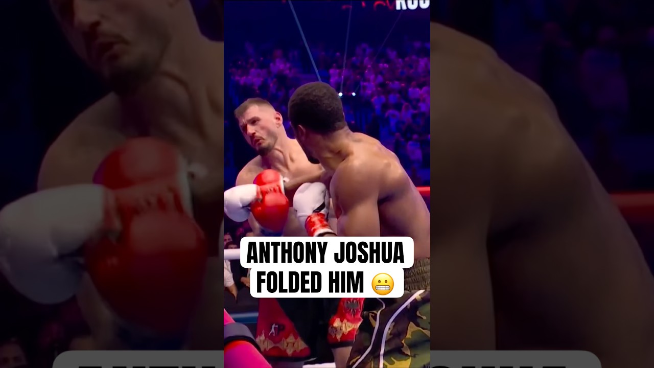 Anthony Joshua knocked him out then laughed 😭