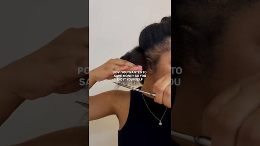 My biggest flex is learning to do my own haircut💁🏾‍♀️ #curlyhaircut #diyhaircut #haircutathome