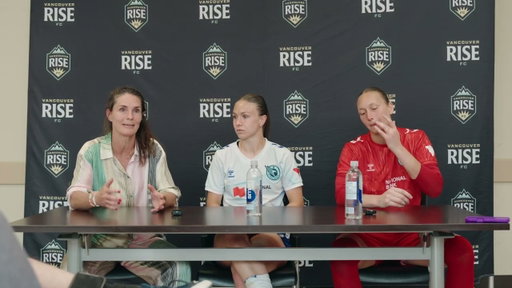 Hear from Coach Katrine Pedersen, D.B. Pridham and Melissa Dagenais after a  3-1 win for Rapid FC🏆
