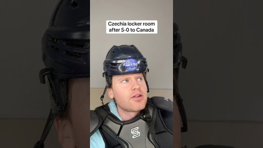 Czechia locker room after 5-0 loss to Canada at Olympics