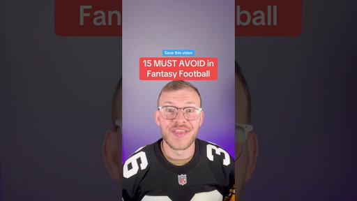 15 Must Avoids for 2026 #fantasyfootball