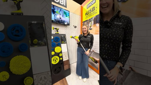 Clean Smarter: Ryobi USB Lithium Telescoping Scrubber | The Home Depot