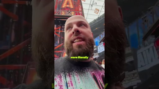 Was sitting on the stage at Wrestlemania worth it?