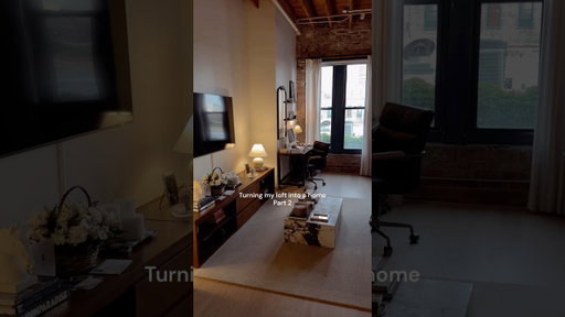 Part 2 a very cozy living space #loftstyle #interiordesign