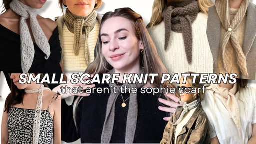 Mini Scarf Knit Patterns that aren't the Sophie Scarf - Free + Textured!