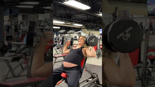 37 WEEKS PREGNANT !! PUSH WORKOUT