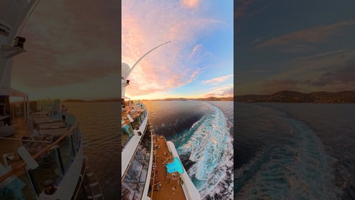 Sunrises and sunsets at sea, pure magic. 🌅